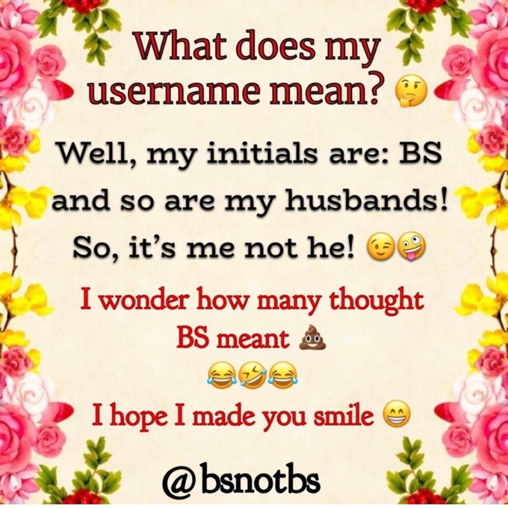 My username explanation 😁